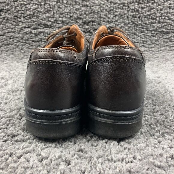 Footprints Birkenstock Men Brown Leather Oxfords Lace Up Shoe Size 43 US 10-10.5 - Picture 2 of 8